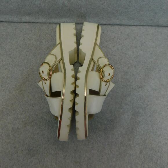 Ron White - Women's White & Caysi Slide Sandal in Ice - Athletech Size 8.5 Shoe - Picture 9 of 13